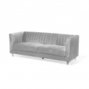 Sofa tapicerowana trzyosobowa jasnoszara Visone BLmeble
