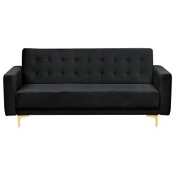 Sofa trzyosobowa aberdeen czarny welur Sofa trzyosobowa aberdeen czarny welur