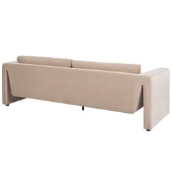 Sofa welurowa beżowa maunu Sofa welurowa beżowa maunu
