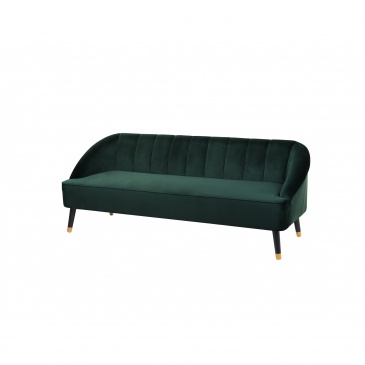 Sofa welurowa zielona ALSVAG