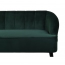 Sofa welurowa zielona ALSVAG