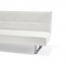 Sofa z funkcją spania skóra ekologiczna biała 189 cm Lilla mała BLmeble