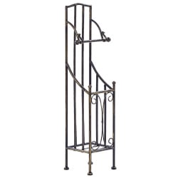 Stojak na papier toaletowy brisa metal czarny