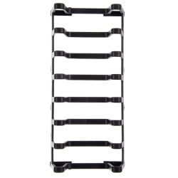 Stojak na pokrywki i talerze czarny 30x14x6 cm