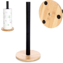 Stojak na ręcznik papierowy metalowy czarny 32,5 cm