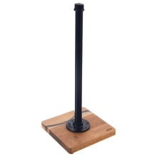 Stojak na ręcznik papierowy metalowy drewniany czarny river 35 cm