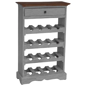 Stojak na wino, lite drewno z recyklingu, 55x23x85 cm Stojak na wino, lite drewno z recyklingu, 55x23x85 cm