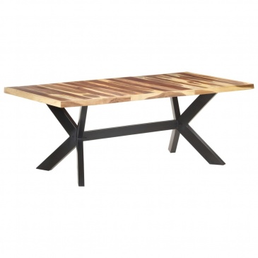 Stół, 200x100x75 cm, lite drewno stylizowane na sheesham