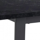 Stół Amble 160x90cm  czarny marmurowy
