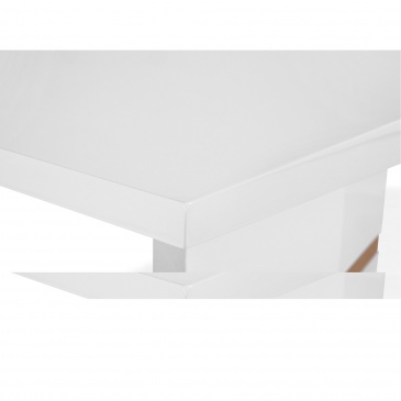 Stół do jadalni biały/dębowy stal nierdzewna 160 x 90 cm Mughetto BLmeble