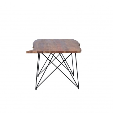 Stół do jadalni drewniany brązowy 200 x 100 cm MUMBAI