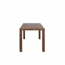 Stół do jadalni drewniany ciemny brąz 150 x 85 cm NATURA