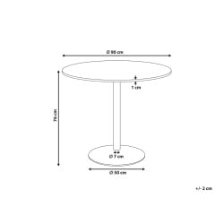 Stół do jadalni TINO Dąb jasny 90 cm 90 cm