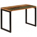 Stół jadalniany, 115x55x76 cm, drewno z odzysku i stal