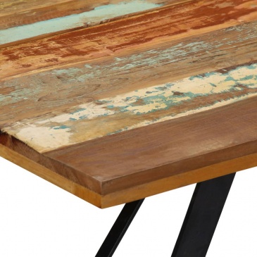 Stół jadalniany, 140 x 80 x 76 cm, z litego drewna z odzysku