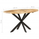 Stół jadalniany, 140x80x75 cm, lite drewno mango