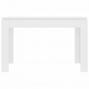 Stół jadalniany, biały, 120 x 60 x 76 cm, płyta wiórowa