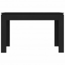 Stół jadalniany, czarny, 120x60x76 cm, płyta wiórowa