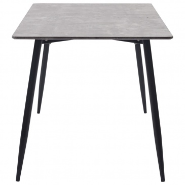 Stół jadalniany, szary, 160 x 80 x 75 cm, MDF