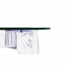 Stół king 160 transparentny - poliwęglan, szkło hartowane