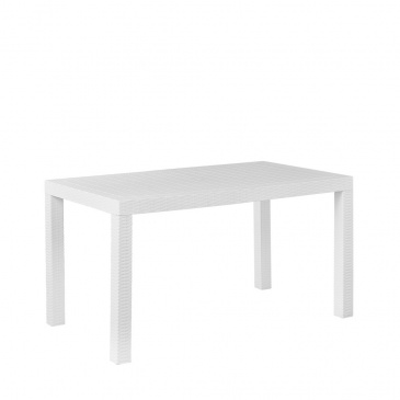 Stół ogrodowy 140 x 80 cm biały FOSSANO