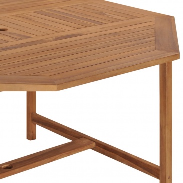 Stół ogrodowy, 150x150x75 cm, lite drewno tekowe