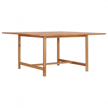 Stół ogrodowy, 150x150x76 cm, lite drewno tekowe
