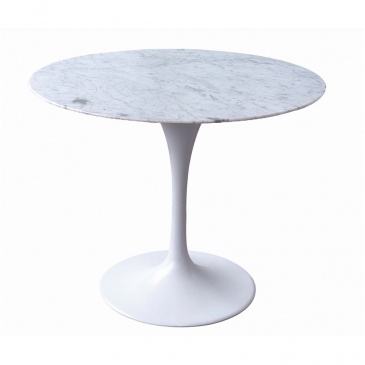 Stół 74x90cm Modesto Tulip Marble biały