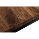 Stół Wooden 120x80cm brązowo-czarny