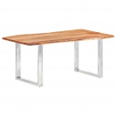 Stół z naturalnymi krawędziami, drewno akacjowe, 200 cm, 3,8 cm