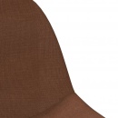 Stołek barowy, brązowy, tapicerowany tkaniną