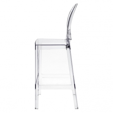 Stołek barowy Viki transparentny 75cm