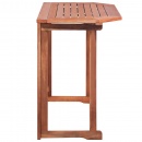 Stolik balkonowy z litego drewna akacjowego, 90x50x75 cm