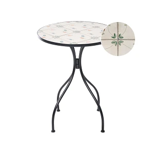 Stolik bistro CARONA 60 cm 60 cm Metal Czarny