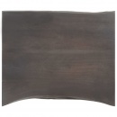 Stolik boczny, 45x35x48 cm, szare drewno akacjowe i żeliwo