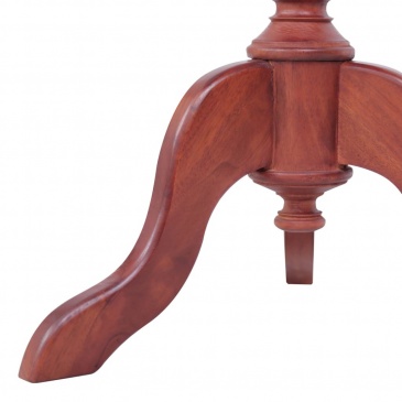 Stolik boczny, brązowy, 50 x 50 x 65 cm, lite drewno mahoniowe