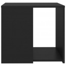 Stolik boczny, czarny, 50x50x45 cm, płyta wiórowa