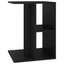 Stolik boczny, czarny, 60x40x45 cm, płyta wiórowa