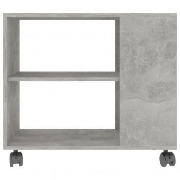 Stolik boczny, szarość betonu, 70x35x55 cm, płyta wiórowa