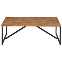 Stolik kawowy, 110 x 110 x 36 cm, lite drewno akacjowe