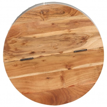 Stolik kawowy 53x43 cm lite drewno akacjowe
