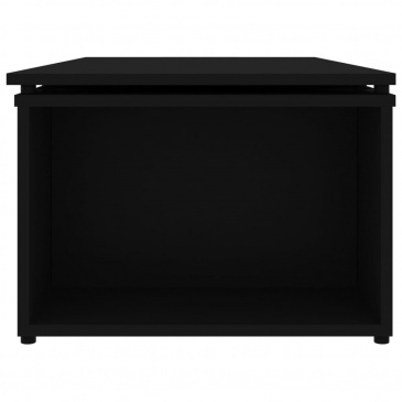 Stolik kawowy, czarny, 150x50x35 cm, płyta wiórowa