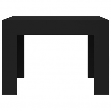 Stolik kawowy, czarny, 50x50x35 cm, płyta wiórowa