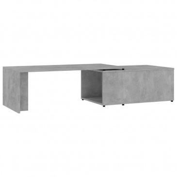 Stolik kawowy, szarość betonu, 150x50x35 cm, płyta wiórowa