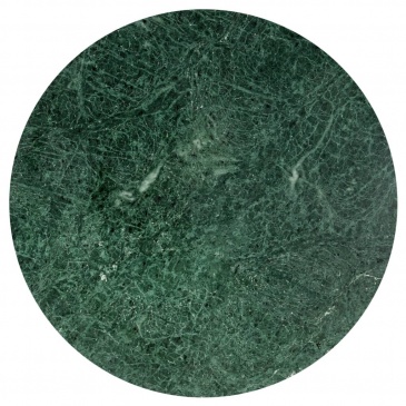 Stolik kawowy, zielony, 60x60x35 cm, kamień o teksturze marmuru