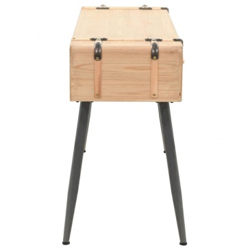 Stolik konsola, lite drewno jodłowe, 115 x 40,5 x 76 cm