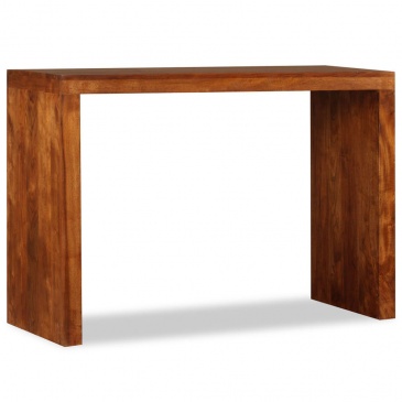 Stolik konsola, lite drewno o wyglądzie sheesham, 110x40x76 cm