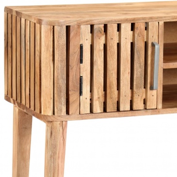 Stolik konsolowy, 120 x 35 x 76 cm, lite drewno akacjowe