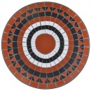 Stolik mozaikowy 60 cm terracotta / biały