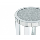 Stolik pomocniczy lustrzany srebrny APREY